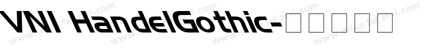 VNI HandelGothic字体转换